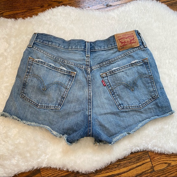 Levi’s 501 Button Fly Shorts Sz 28 - Picture 11 of 12